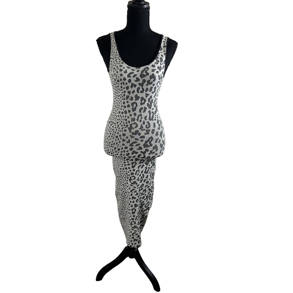 NWOT Women's 2b bebe Dress Size P/S Gray Leopard Print